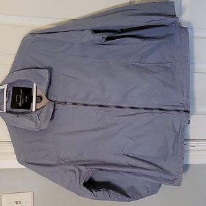 *Eddie Bauer Light Blue Gray Soft Shell Windbreaker XXL Jacket